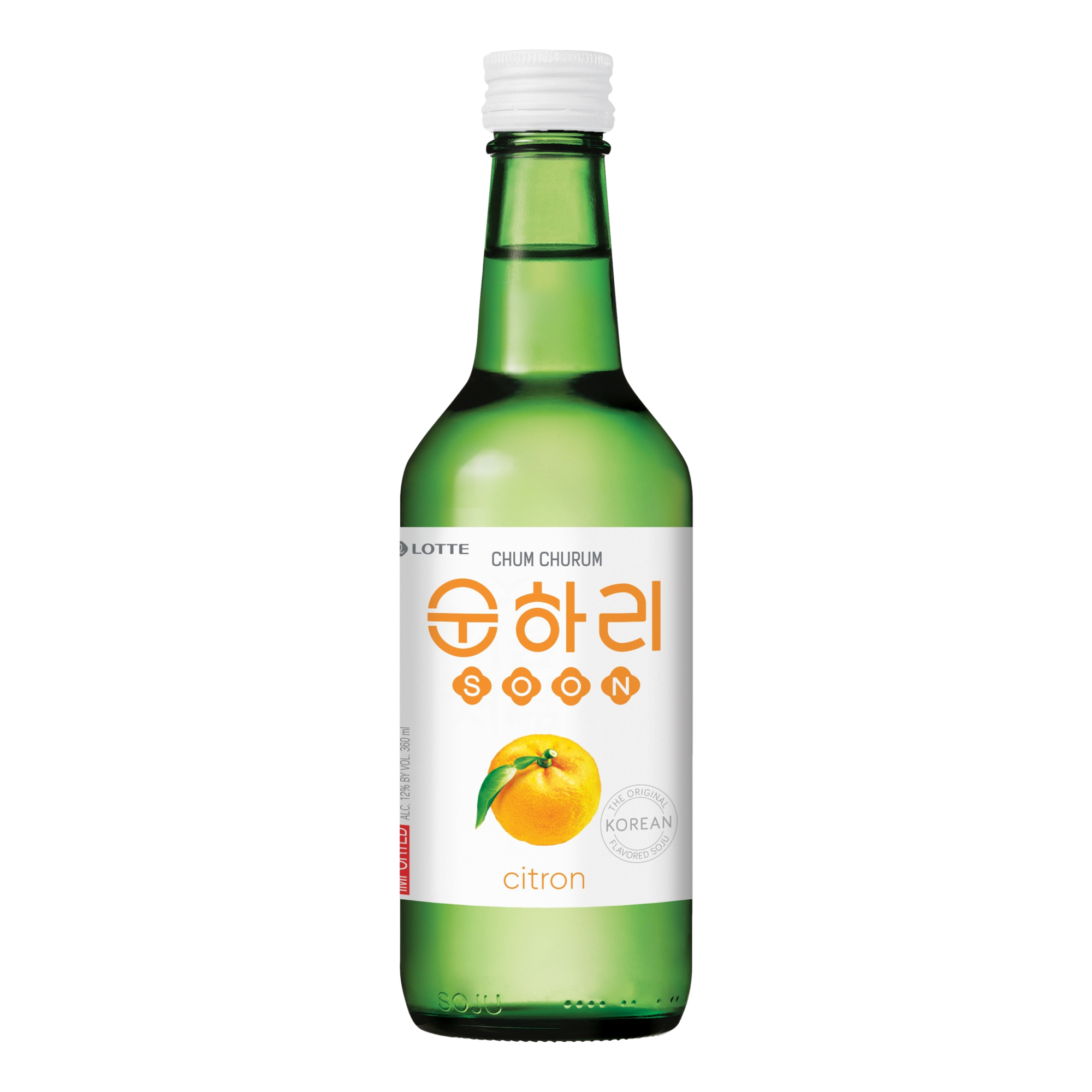 Lotte Chum Churum Citron Soju 360ml Bottle Single