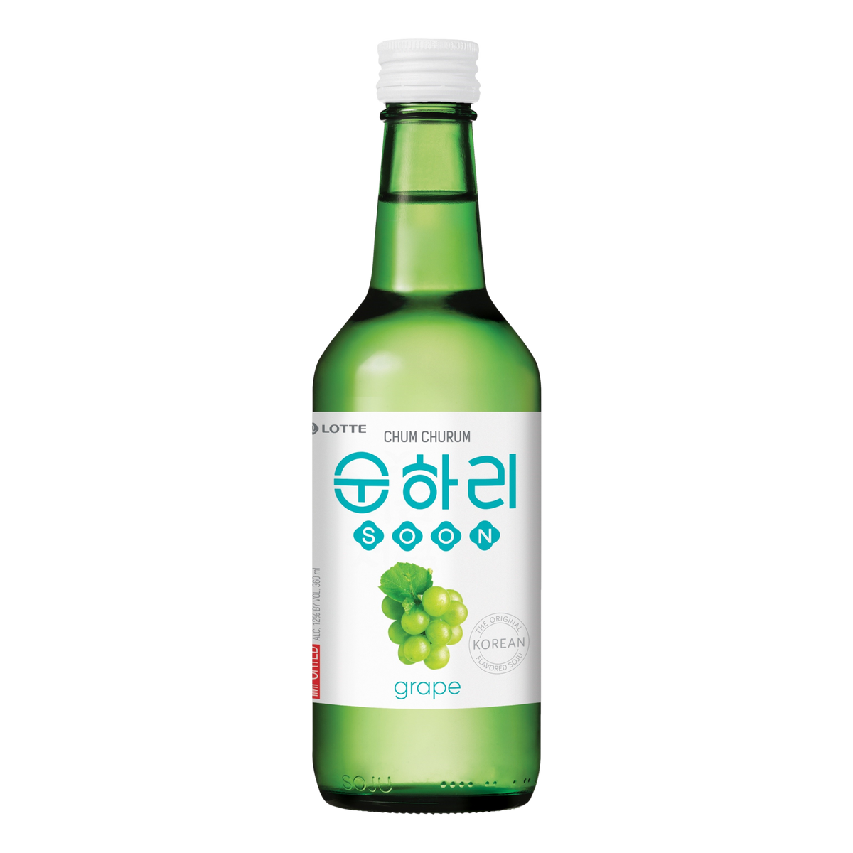 Lotte Chum Churum Grape Soju 360ml Bottle 4 Pack