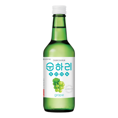 Lotte Chum Churum Grape Soju 360ml Bottle 4 Pack