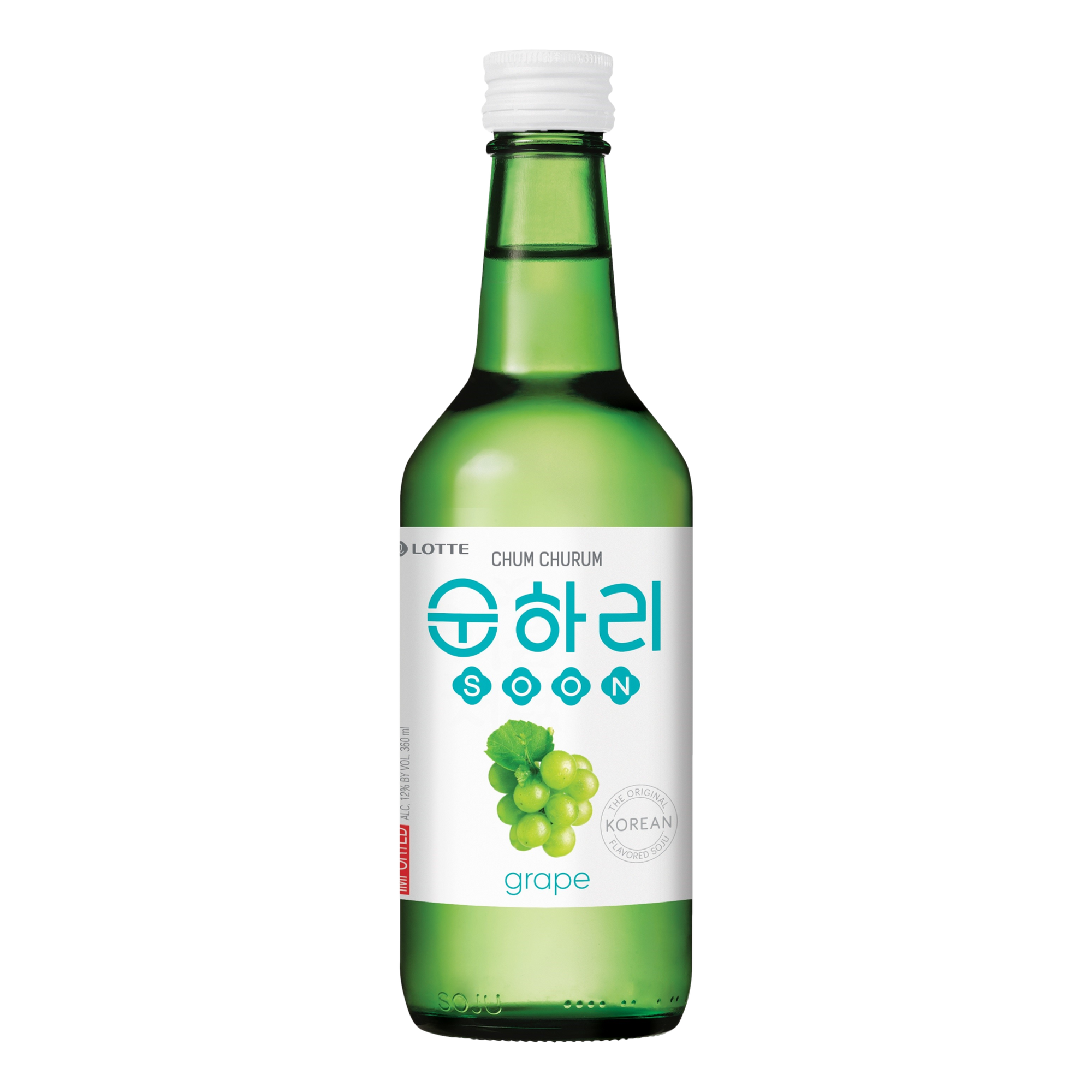 Lotte Chum Churum Grape Soju 360ml Bottle Single