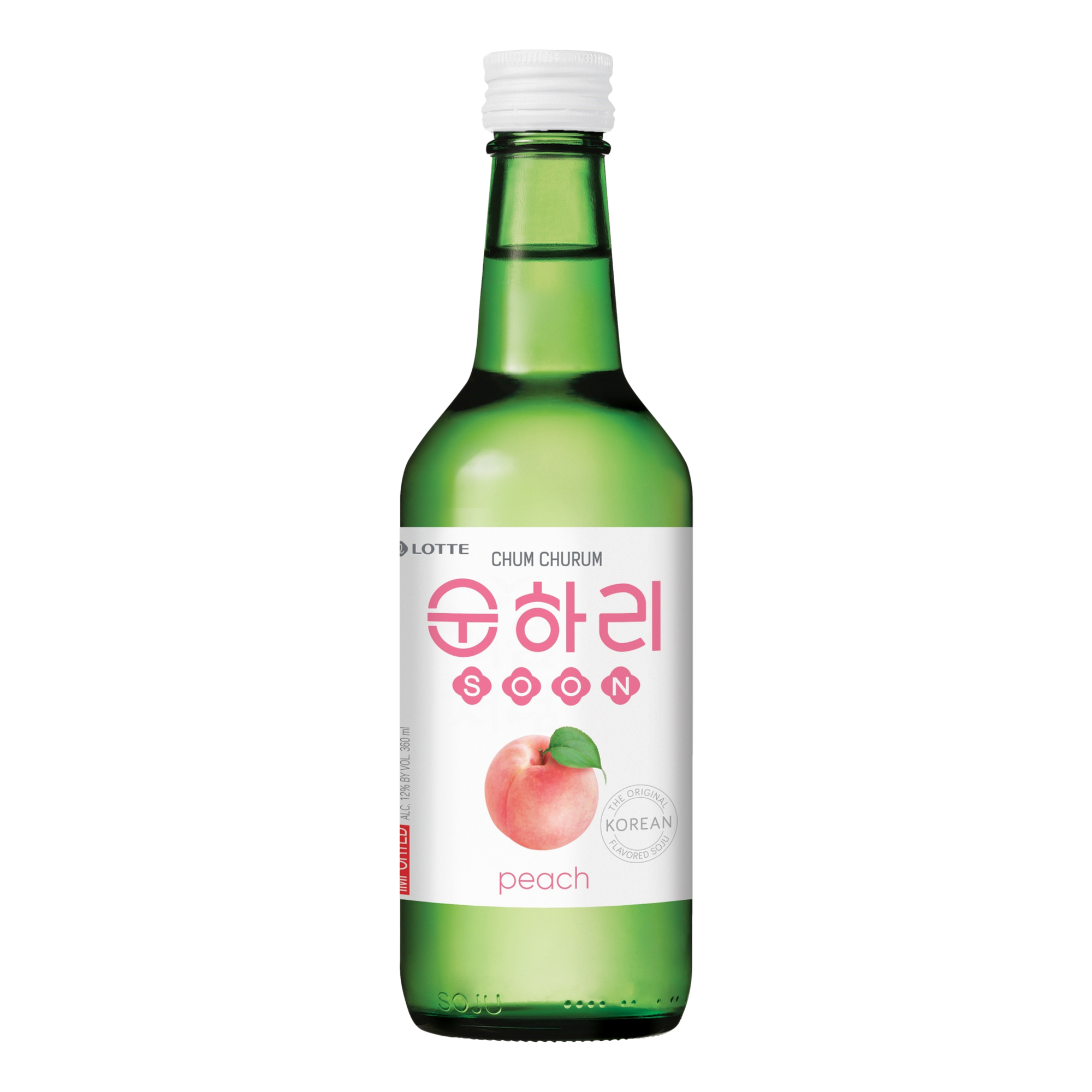 Lotte Chum Churum Peach Soju 360ml Bottle Single