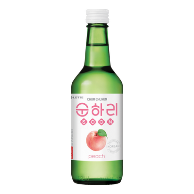 Lotte Chum Churum Peach Soju 360ml Bottle 4 Pack