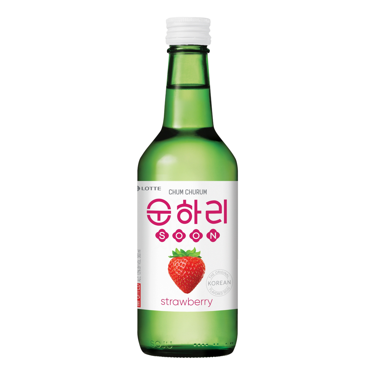 Lotte Chum Churum Strawberry Soju 360ml Bottle 4 Pack