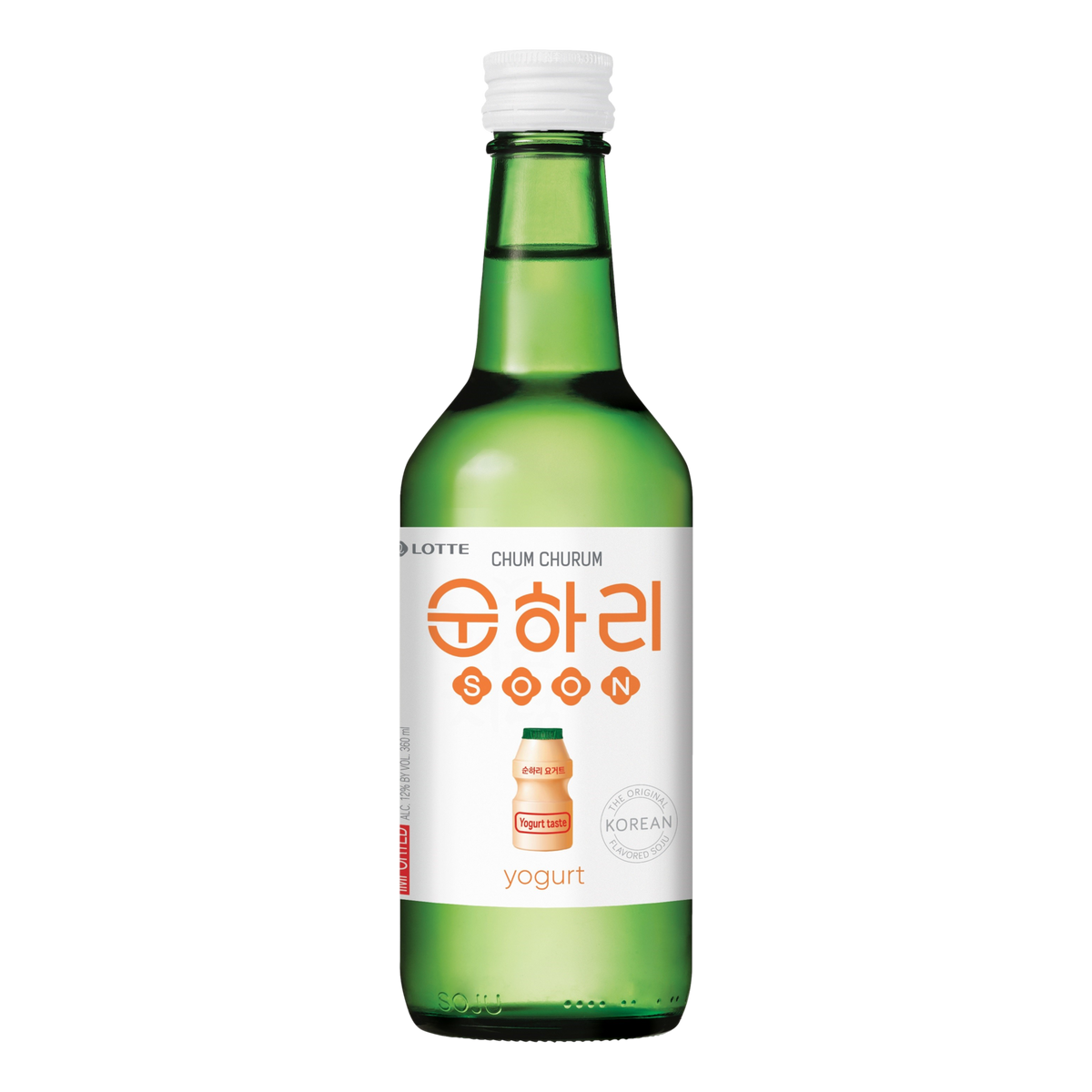 Lotte Chum Churum Soonhari Yogurt Soju 360ml Bottle 4 Pack