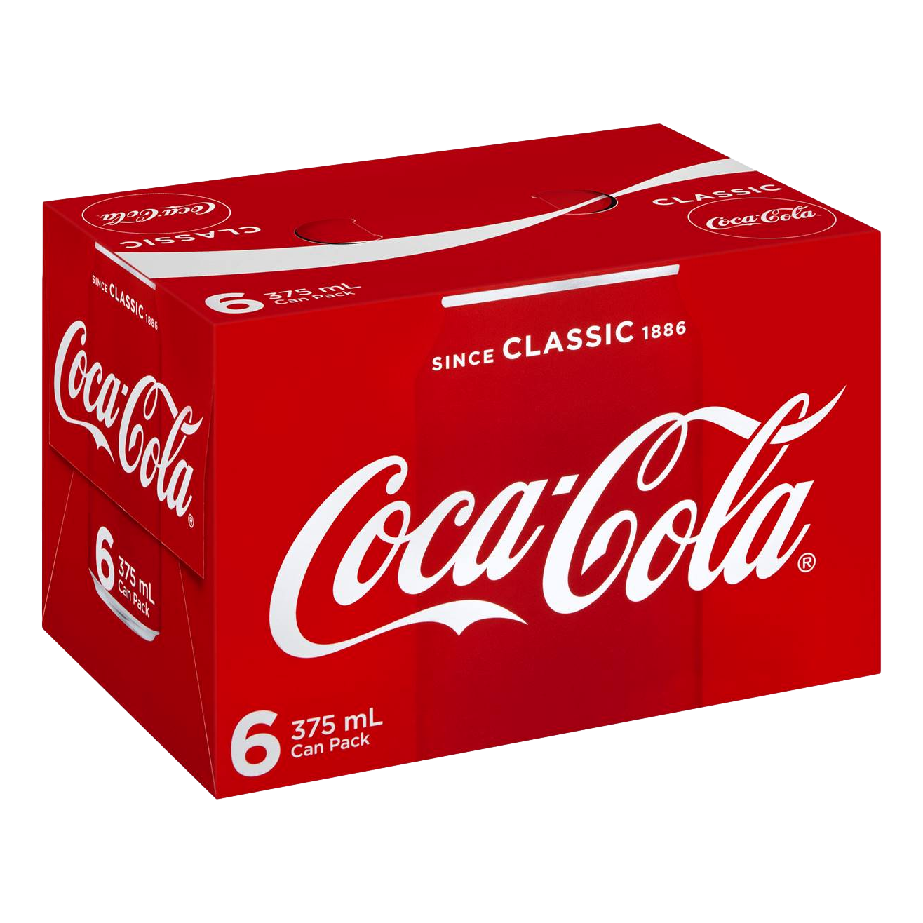 Coca-Cola Classic 375ml Can 6 Pack