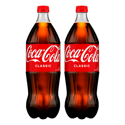 Coca-Cola Classic 1.25L Bottle 2 Pack