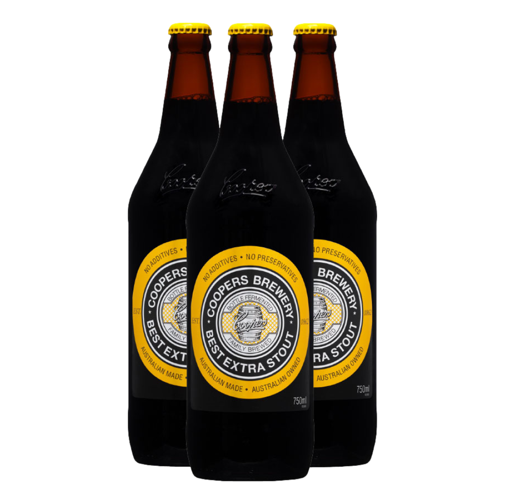 Coopers Extra Stout 750ml Bottle 3 Pack - Camperdown Cellars