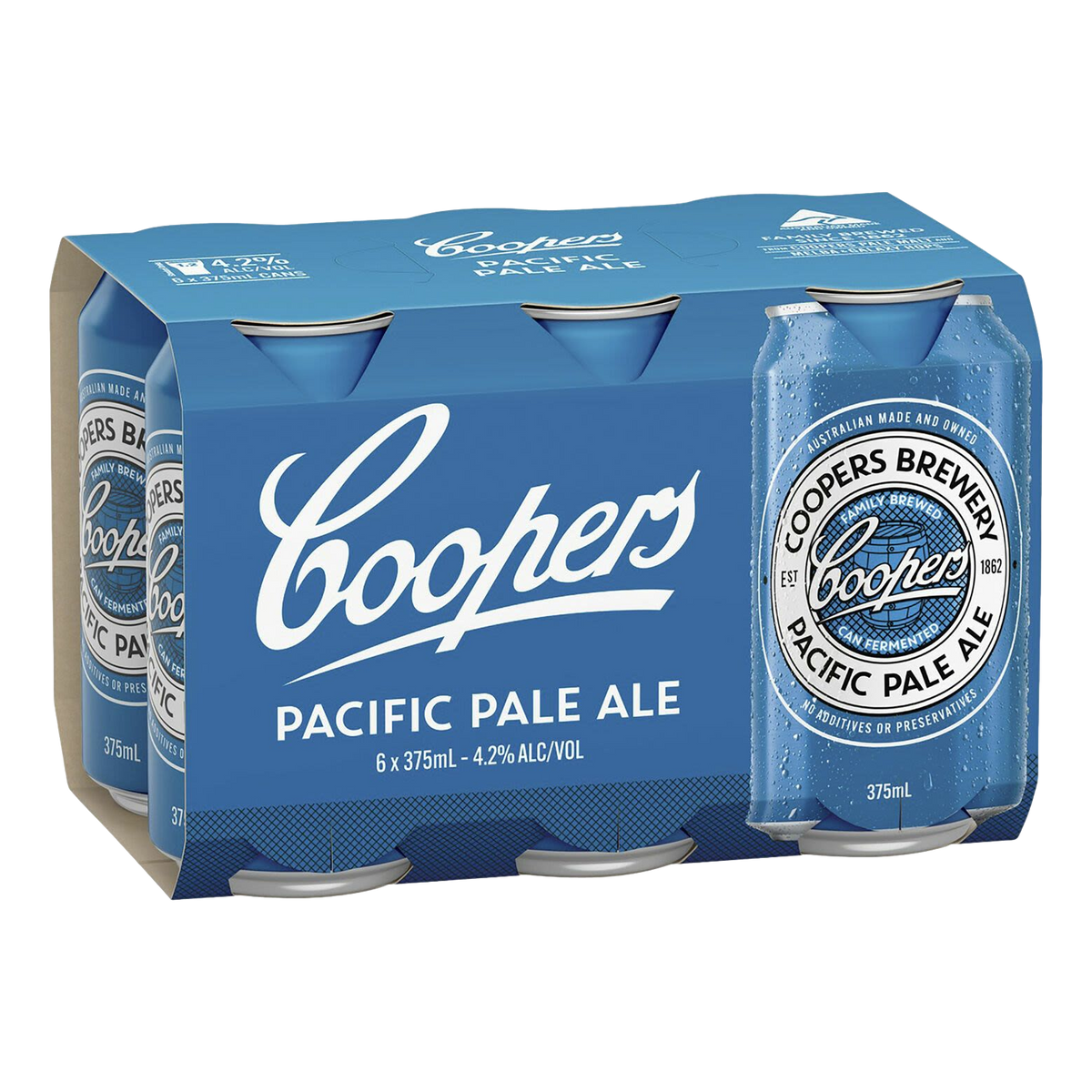 Coopers Pacific Pale Ale 375ml Can 6 Pack