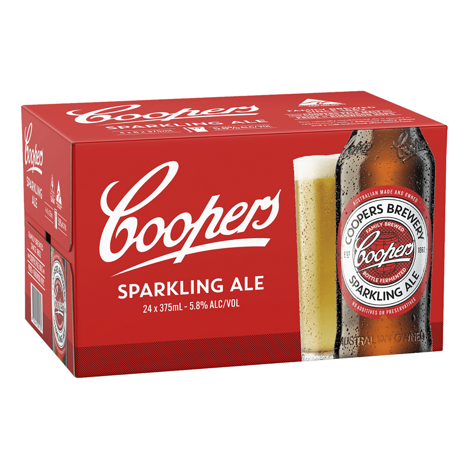Coopers Sparkling Ale 375ml Bottle Case of 24