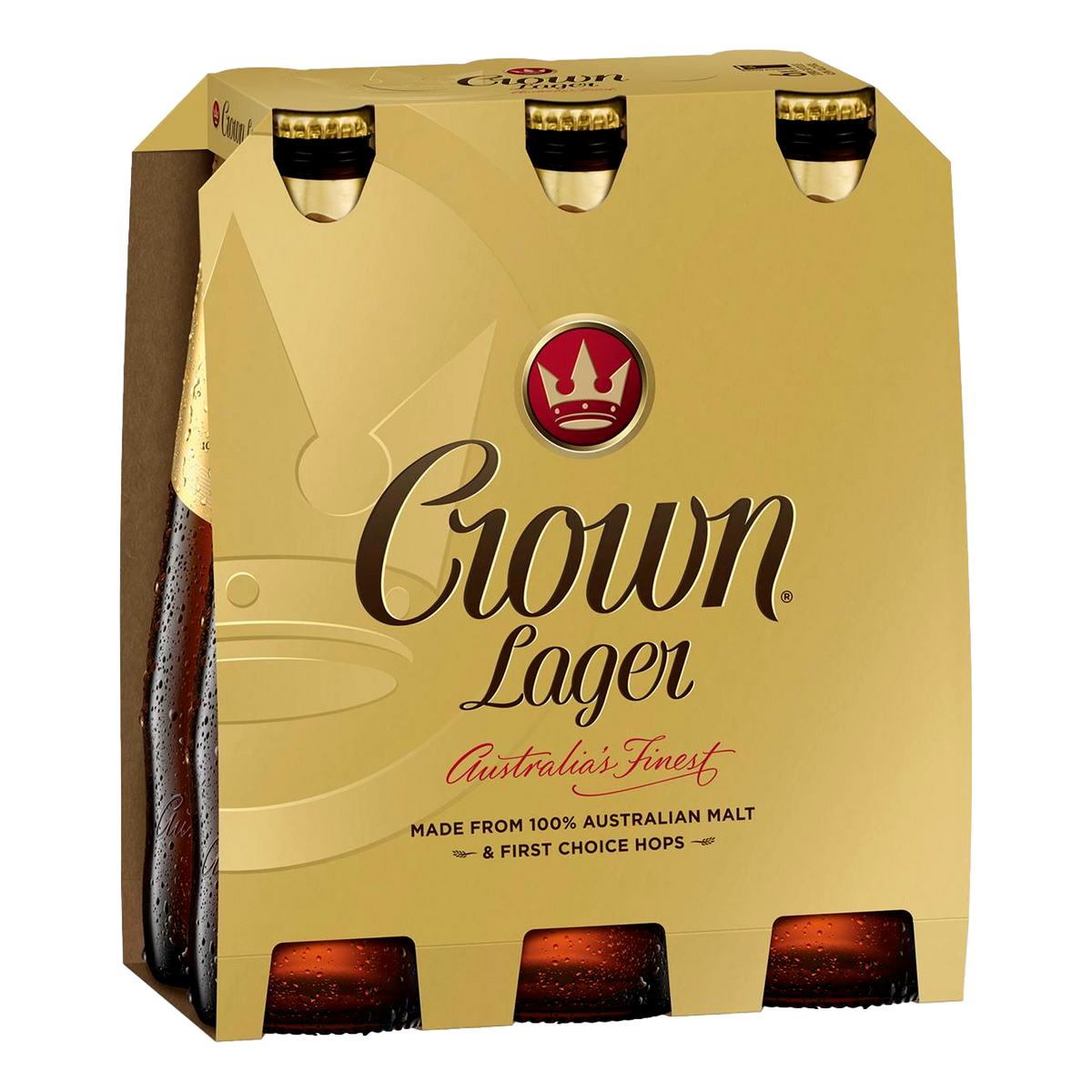 Crown Lager 375ml Bottle 6 Pack