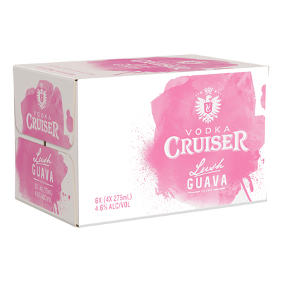 Vodka Cruiser Lush Guava 275ml Bottle Case of 24