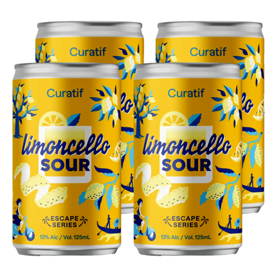 Curatif Limoncello Sour 125ml Can 4 Pack