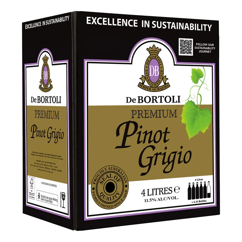 De Bortoli Cask Premium Pinot Grigio 4L
