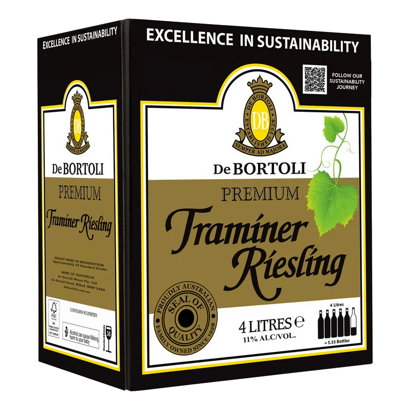 De Bortoli Cask Premium Traminer Riesling 4L