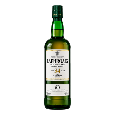 Laphroaig Single Malt Scotch Whisky 34 YO The Ian Hunter Story Book 5 Enduring Spirit 700ml