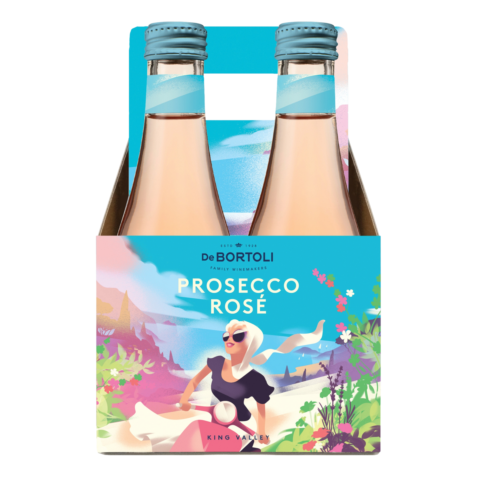 De Bortoli King Valley Prosecco Rosé 200ml 4 Pack