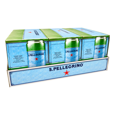 San Pellegrino Sparkling Mineral Water 330ml Can Case of 24