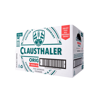 Clausthaler Original Non Alcoholic Pilsner 330ml Bottle Case of 24