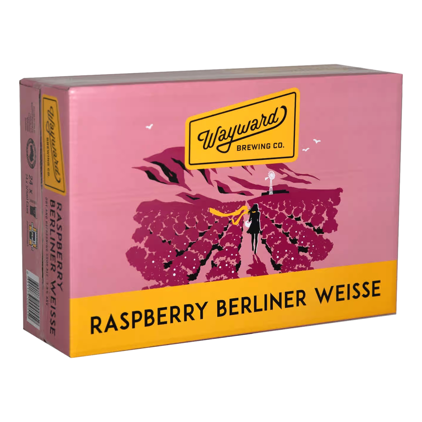 Wayward Raspberry Berliner Weisse 375ml Can Case of 24
