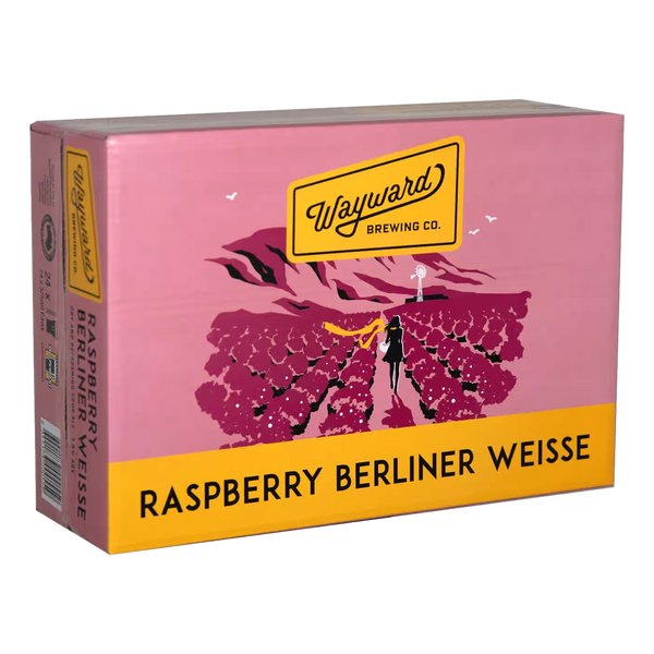 Wayward Raspberry Berliner Weisse 375ml Can Case of 24 - Camperdown Cellars