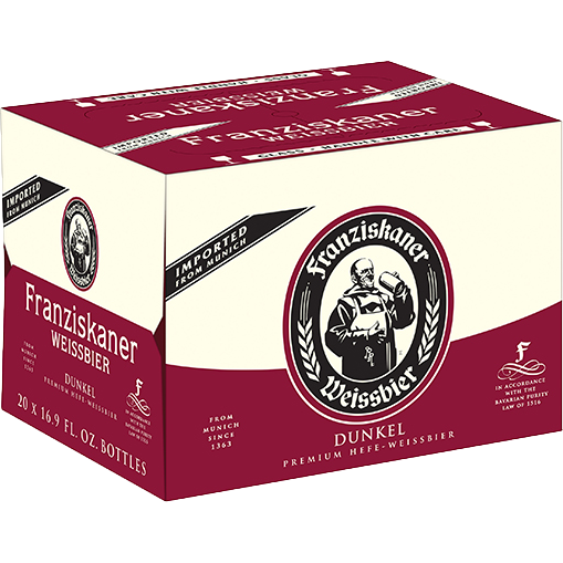 Franziskaner Weissbier Dunkel 500ml Bottle Case of 20
