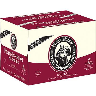 Franziskaner Weissbier Dunkel 500ml Bottle Case of 20