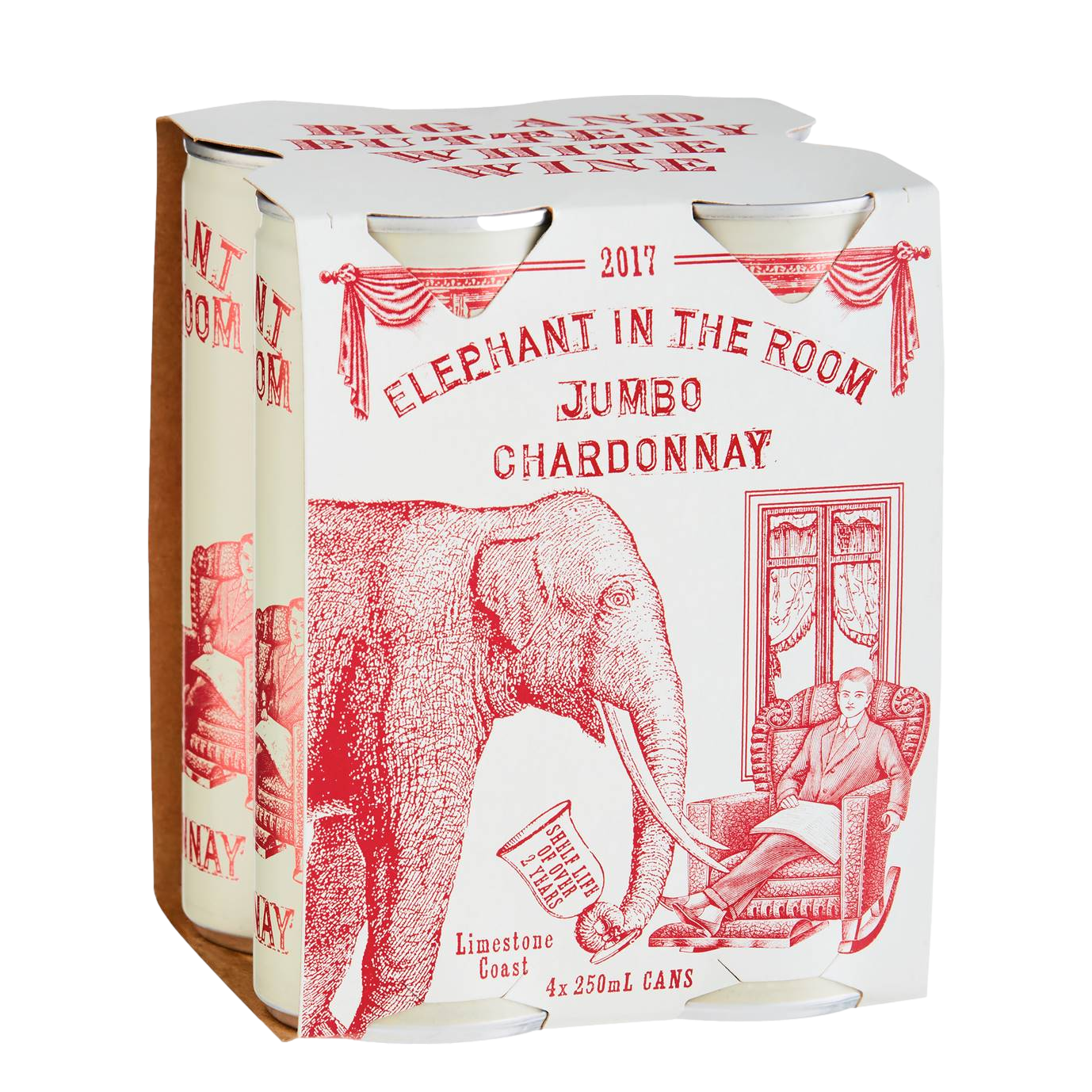 Elephant In The Room Chardonnay 250ml Can 4 Pack
