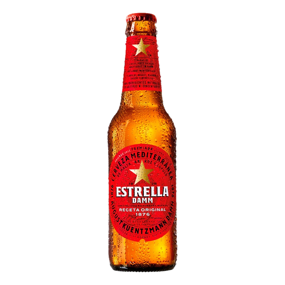 Estrella Damm Lager 330ml Bottle Case of 24