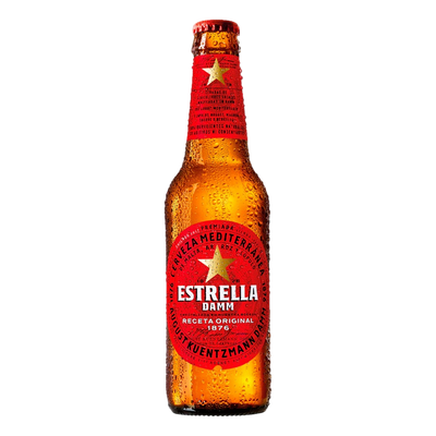 Estrella Damm Lager 330ml Bottle Case of 24