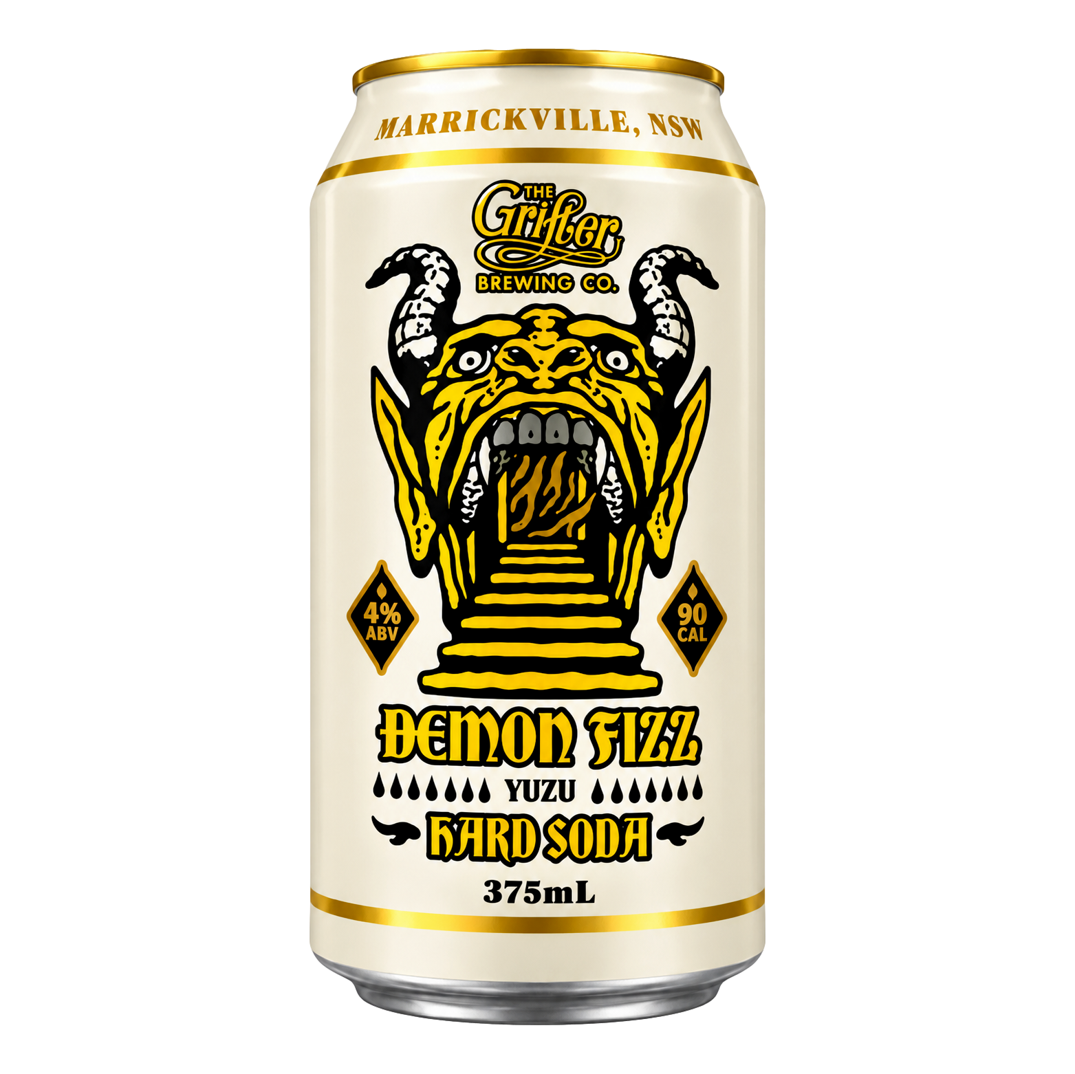 Grifter Demon Fizz Yuzu Hard Soda 375ml Can Single