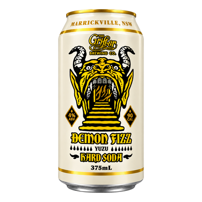 Grifter Demon Fizz Yuzu Hard Soda 375ml Can Case of 24