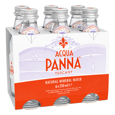 Acqua Panna STILL Natural Mineral Water 250ml Bottle 6 Pack