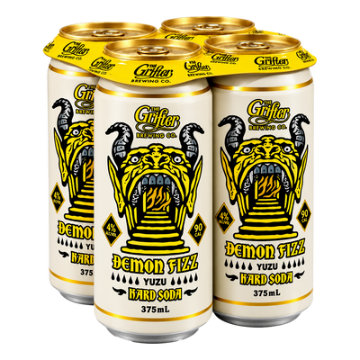 Grifter Demon Fizz Yuzu Hard Soda 375ml Can 4 Pack