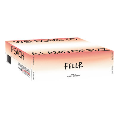 Fellr Peach Seltzer 330ml Can Case of 24