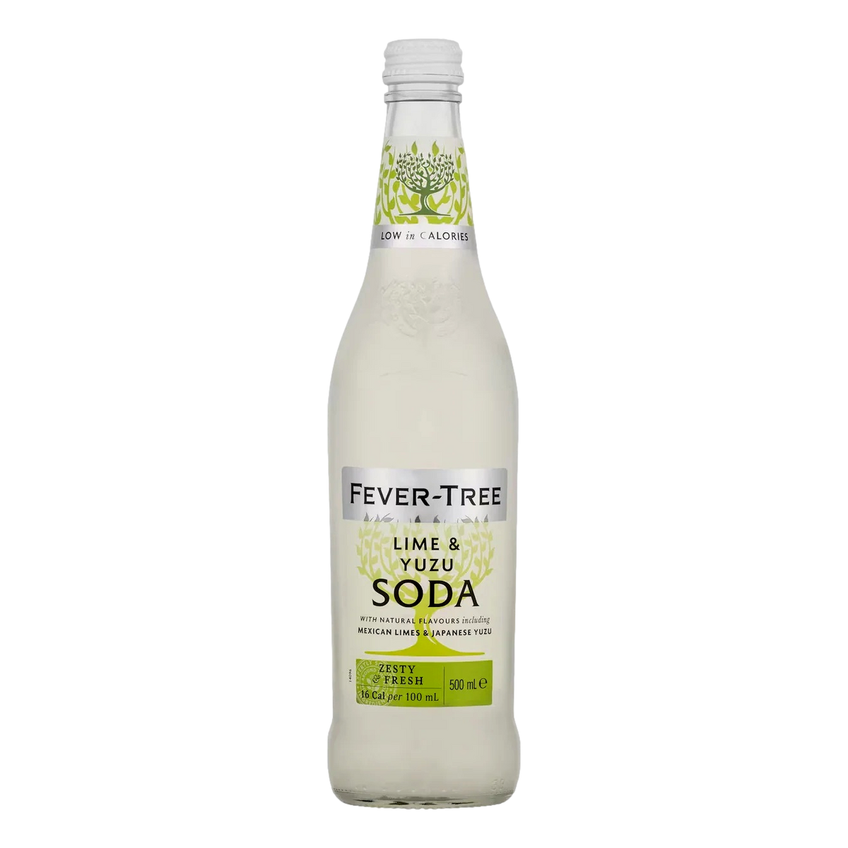 Fever Tree Lime & Yuzu Soda 500ml Bottle Case of 8