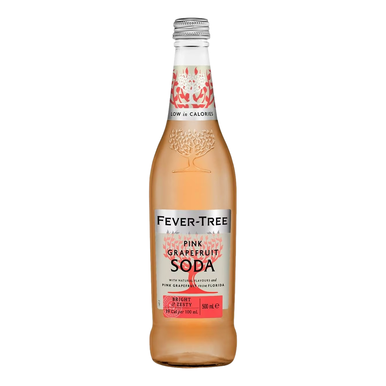 Fever Tree Pink Grapefruit Soda 500ml Bottle Single