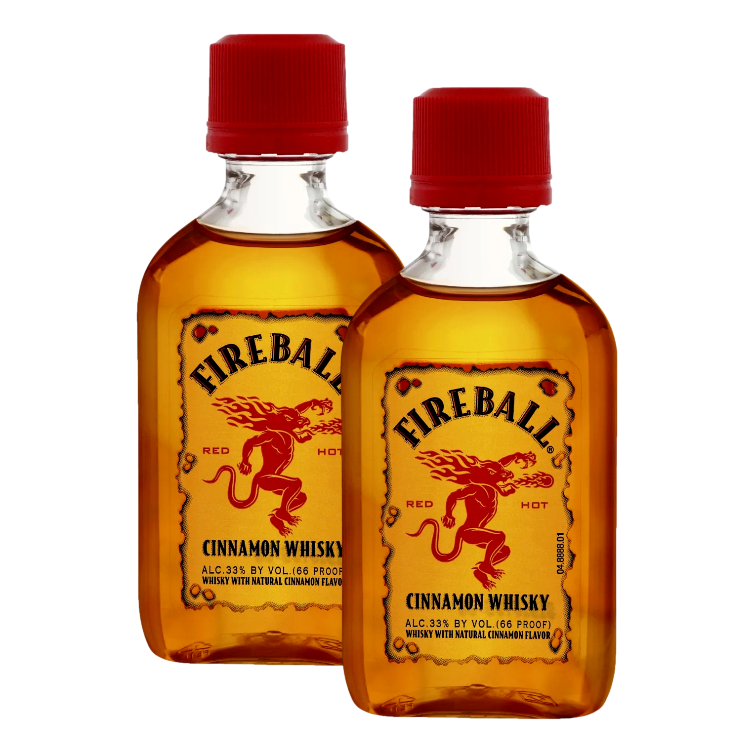 Fireball Cinnamon Whisky Liqueur Mini 50ml 2 Pack