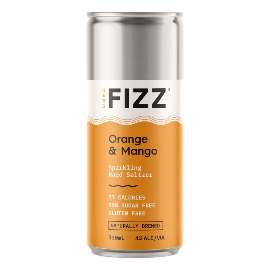 Hard Fizz Orange & Mango Seltzer 330ml Can Single
