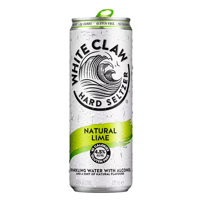 White Claw Hard Seltzer Lime 330ml Can Case of 24