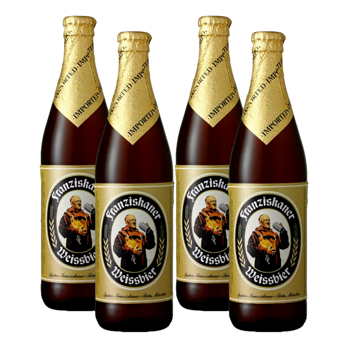 Franziskaner Hefe-Weissbier 500ml Bottle 4 Pack