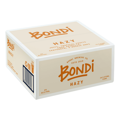 Bondi Brewing Hazy IPA 6% 375ml Can Case of 16 - Camperdown Cellars