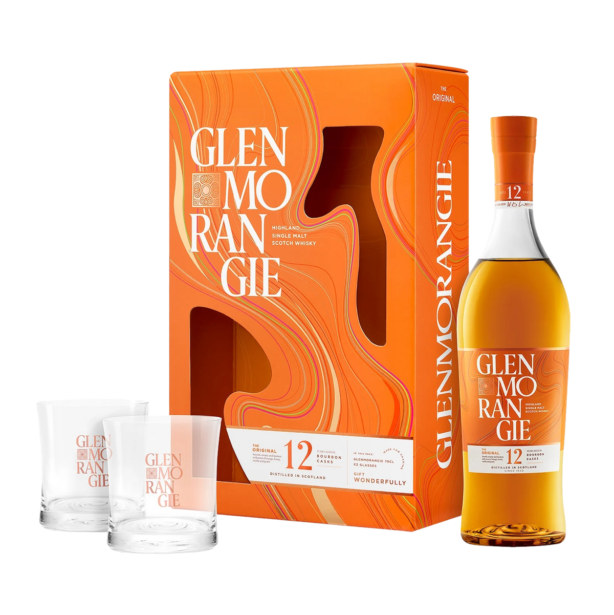 Glenmorangie The Original 12YO 700ml + Glassware Gift Pack