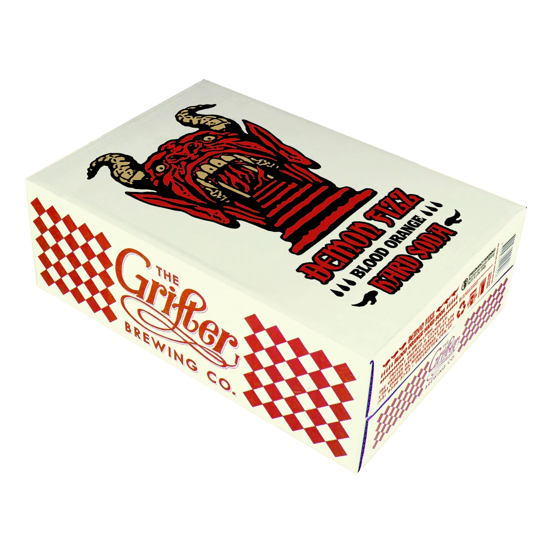 Grifter Demon Fizz Blood Orange Hard Soda 375ml Can Case of 24
