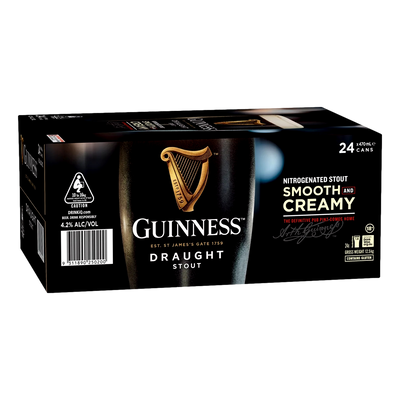 Guinness Draught Stout 470ml Can Case of 24