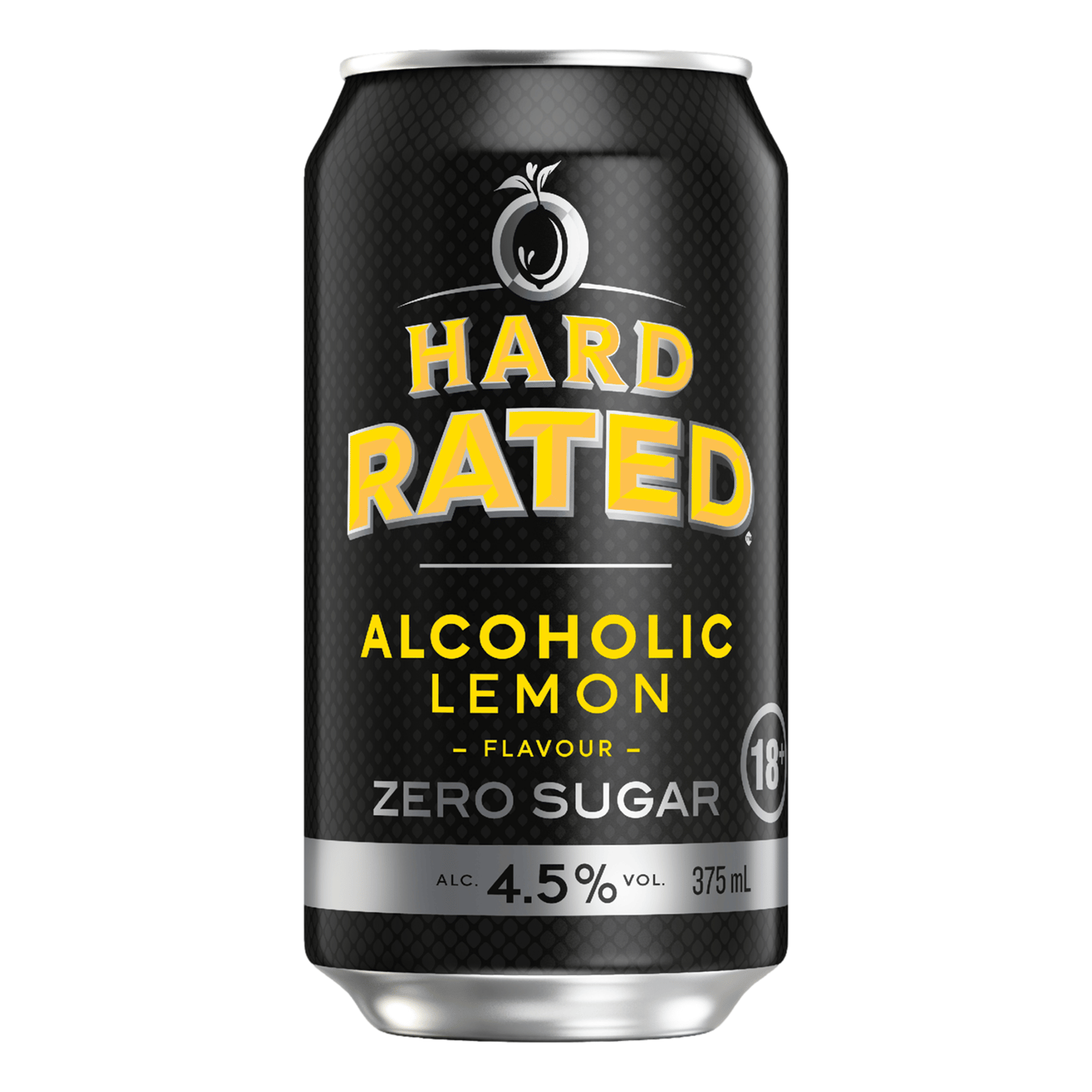 Hard Rated ZERO SUGAR Alcoholic Lemon 4.5% 375ml Can Single