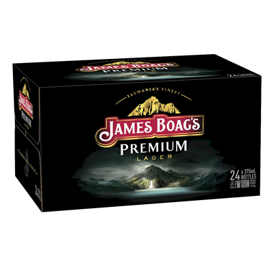 James Boag's Premium Lager 375ml Bottle Case of 24