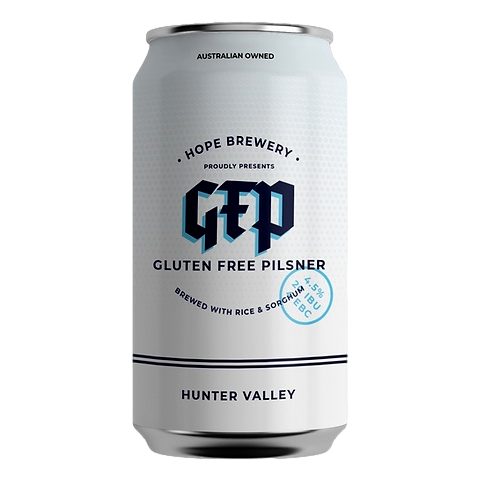 Hope Gluten Free Pilsner 375ml Can Case of 24