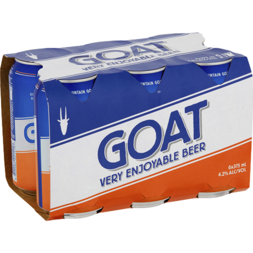 Mountain Goat Lager 375ml Can 6 Pack