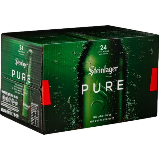 Steinlager Pure Lager 330ml Bottle Case of 24