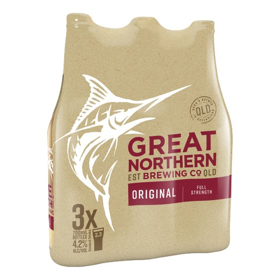 Great Northern Original Lager 700ml Bottle 3 Pack